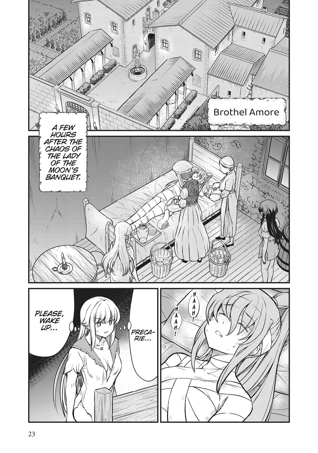 Becoming Princess Knight and Working at Yuri Brothel Chapter 16 page 1 - Chapter 16: Supporters