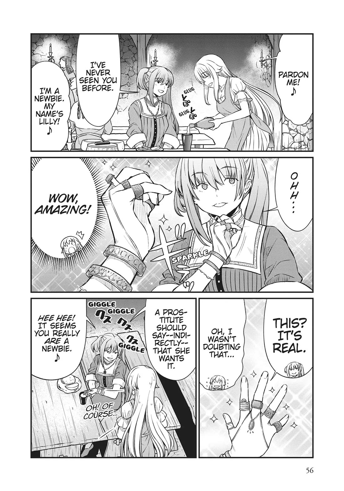Becoming Princess Knight and Working at Yuri Brothel Chapter 17 page 14 - Chapter 17: The Oracle Spinosa Appears