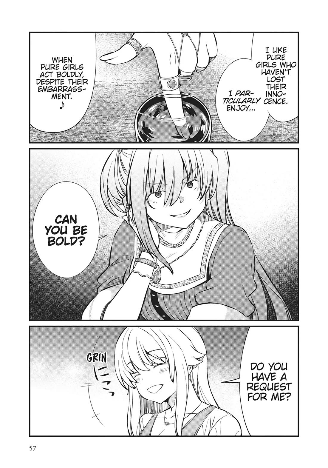 Becoming Princess Knight and Working at Yuri Brothel Chapter 17 page 15 - Chapter 17: The Oracle Spinosa Appears