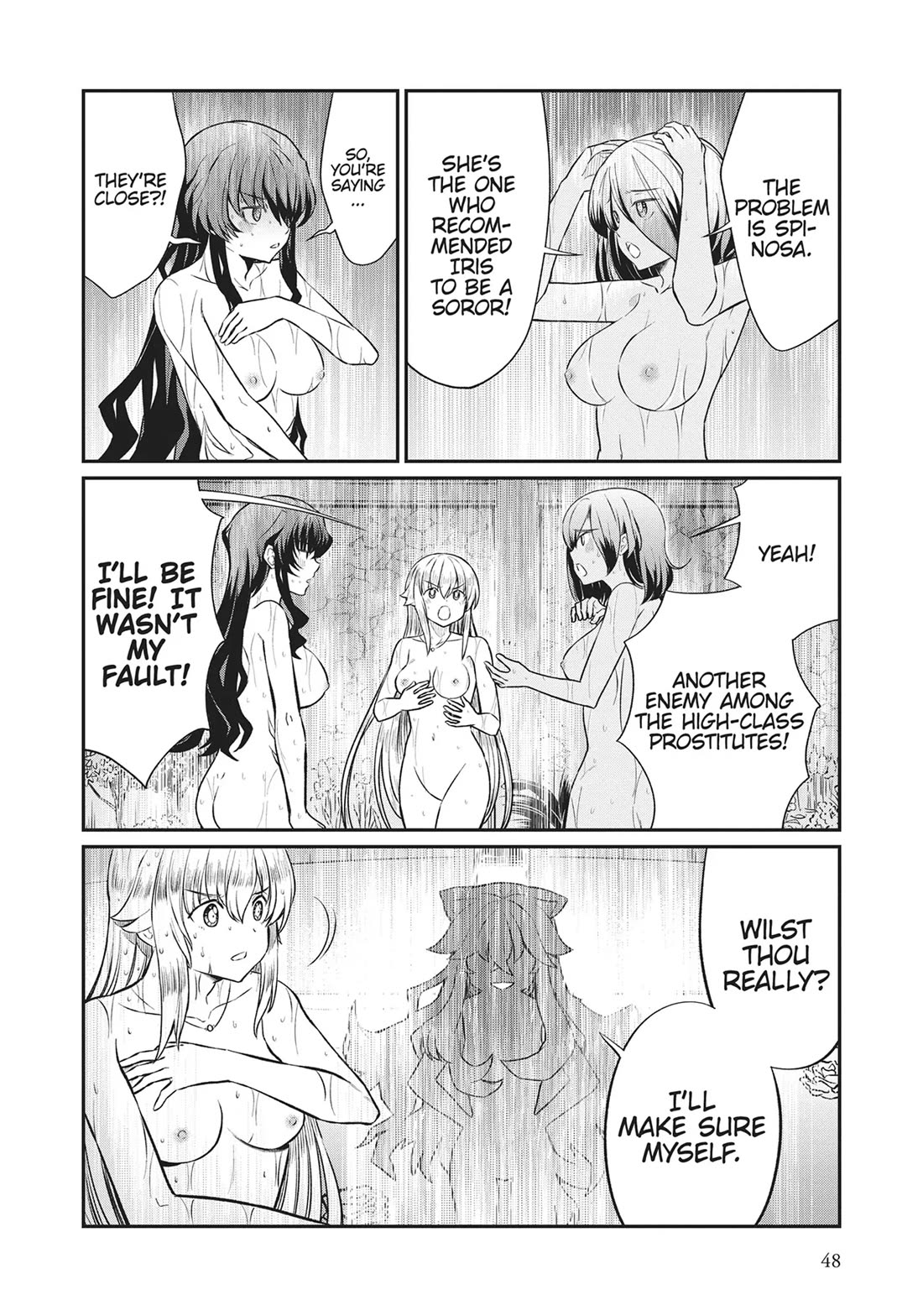 Becoming Princess Knight and Working at Yuri Brothel Chapter 17 page 6 - Chapter 17: The Oracle Spinosa Appears