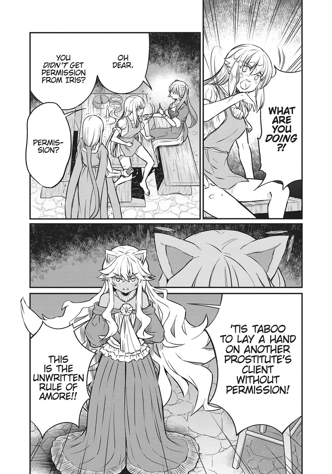 Becoming Princess Knight and Working at Yuri Brothel Chapter 18 page 5 - Chapter 18: Lilly Is Besieged