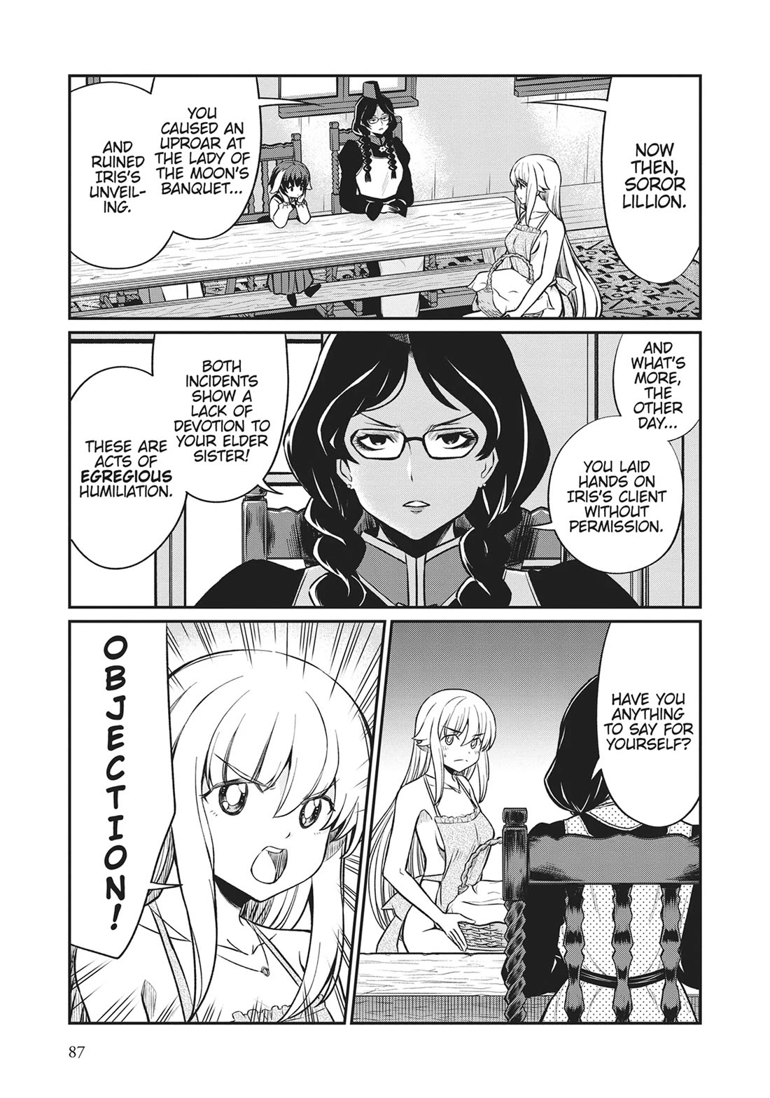 Becoming Princess Knight and Working at Yuri Brothel Chapter 19 page 4 - Chapter 19: Lilly's Thousand and One Nights