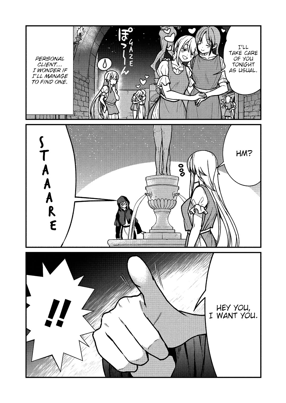 Becoming Princess Knight and Working at Yuri Brothel Chapter 2 page 11 - Chapter 2