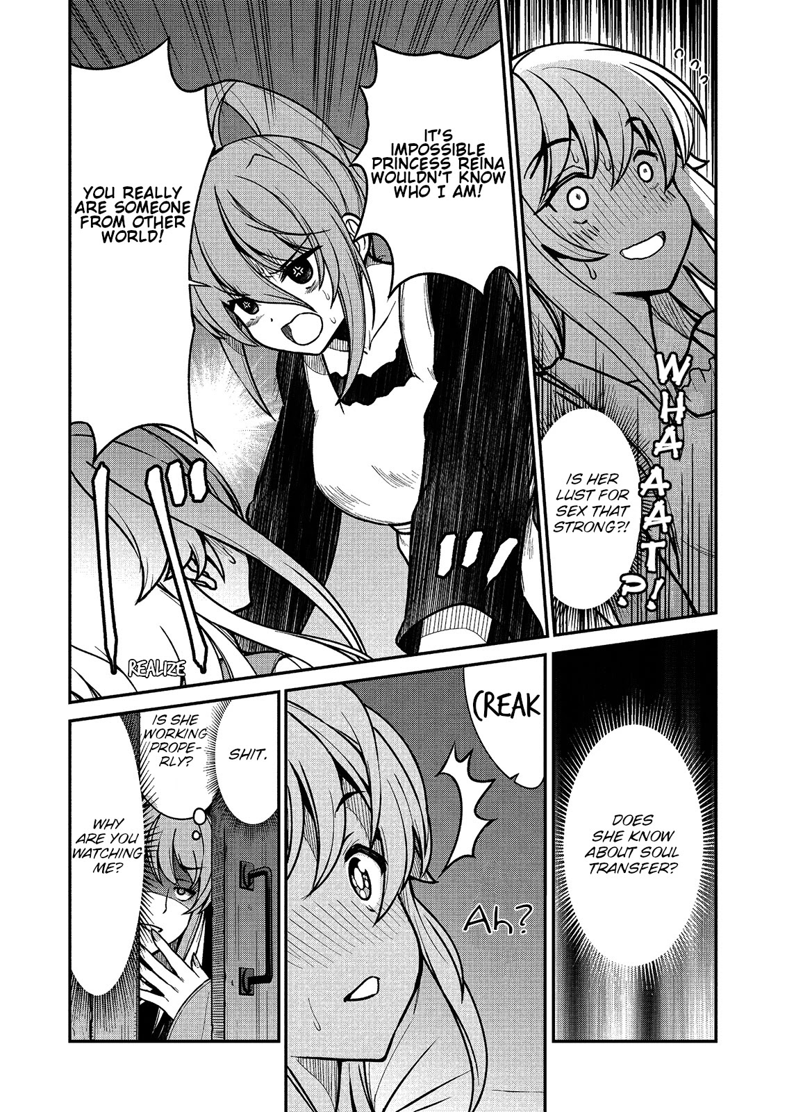 Becoming Princess Knight and Working at Yuri Brothel Chapter 2 page 13 - Chapter 2