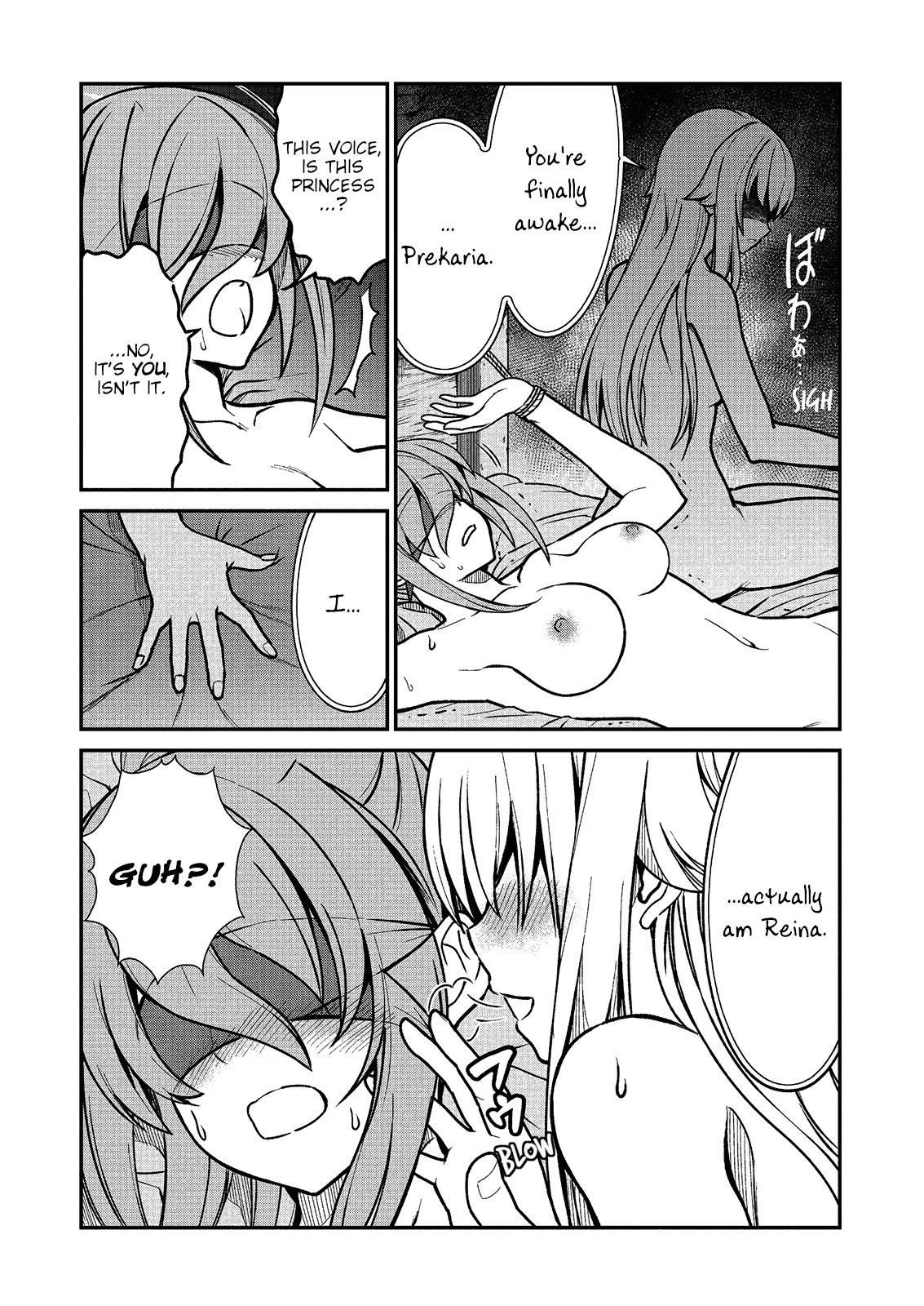 Becoming Princess Knight and Working at Yuri Brothel Chapter 2 page 16 - Chapter 2