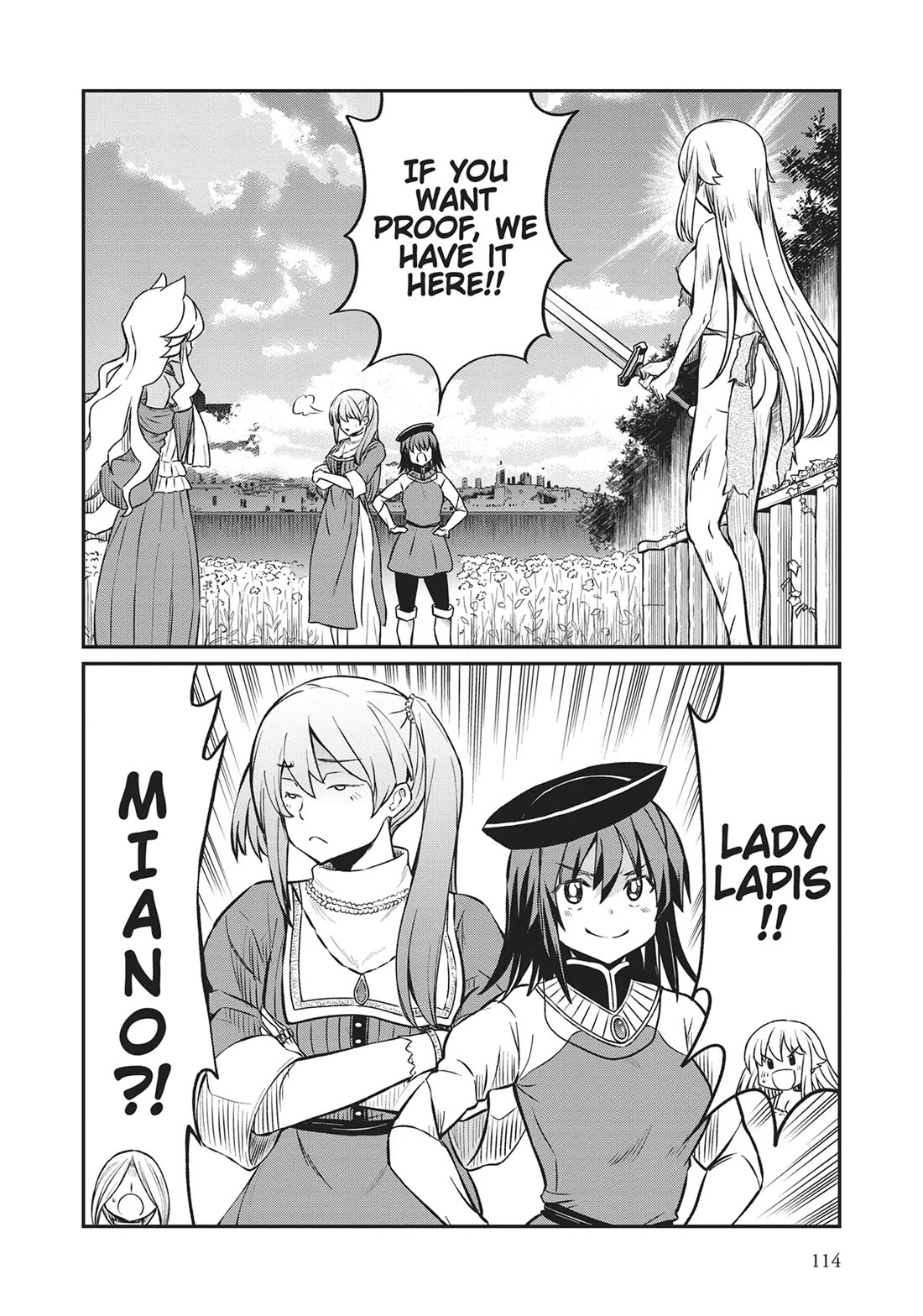 Becoming Princess Knight and Working at Yuri Brothel Chapter 20 page 12 - Chapter 20: The Blade Is Man, the Blade Is the Soul!