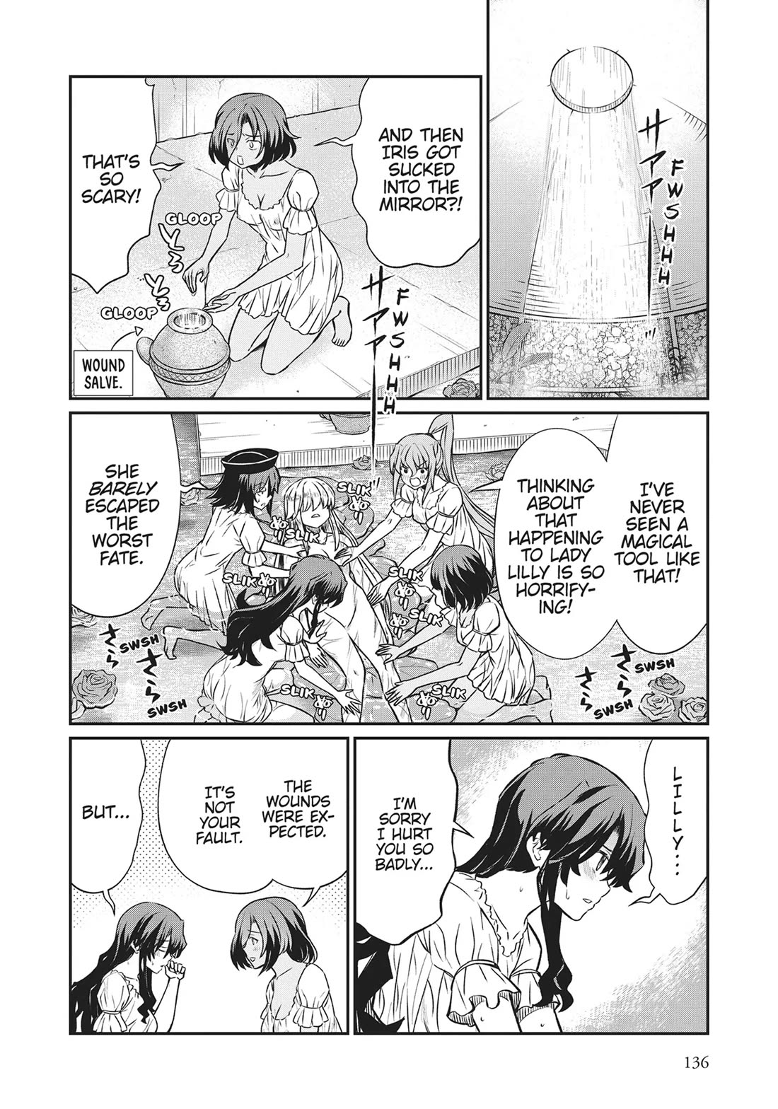 Becoming Princess Knight and Working at Yuri Brothel Chapter 21 page 14 - Chapter 21: The Goddess's Scales