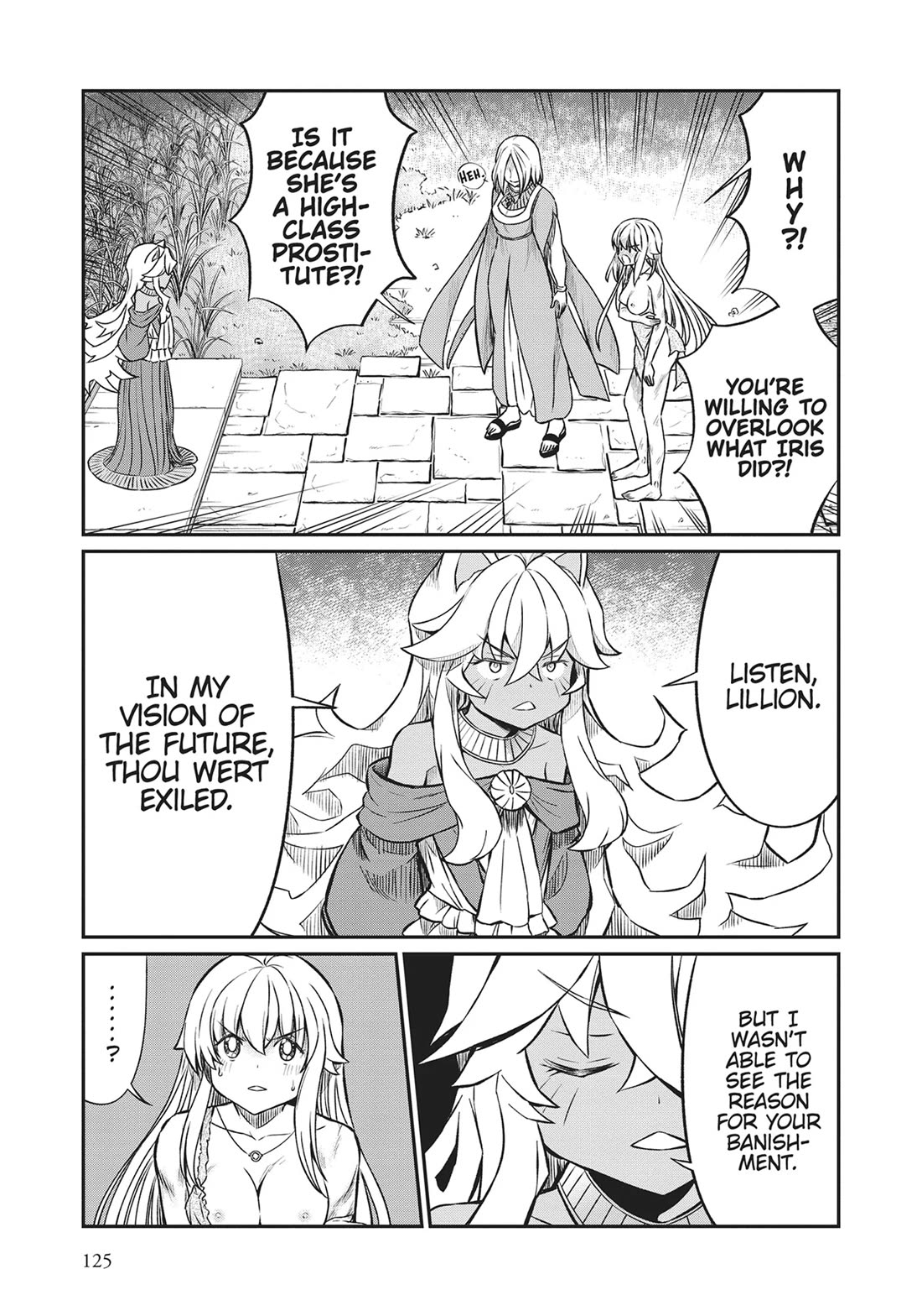 Becoming Princess Knight and Working at Yuri Brothel Chapter 21 page 3 - Chapter 21: The Goddess's Scales