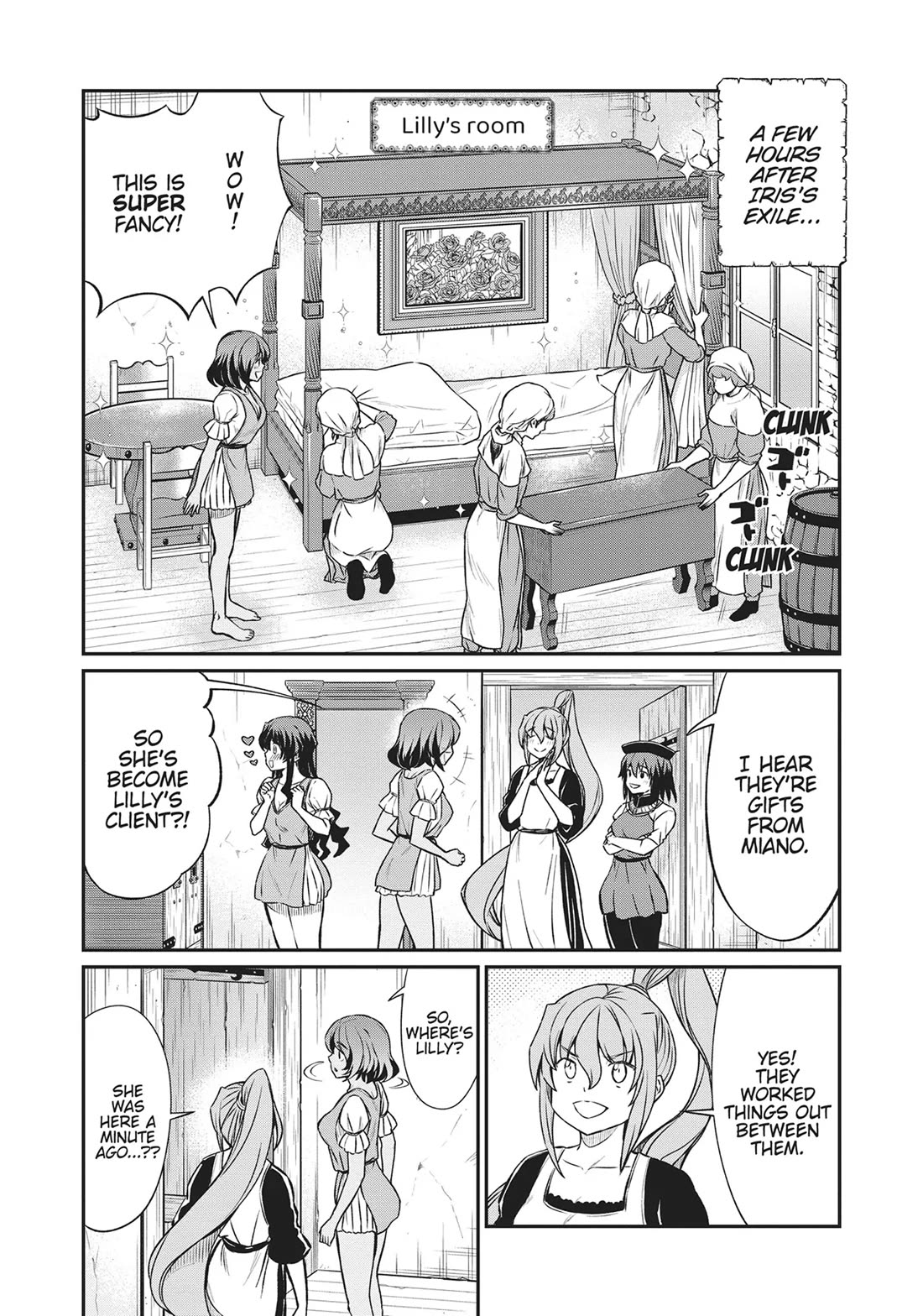 Becoming Princess Knight and Working at Yuri Brothel Chapter 22 page 1 - Chapter 22: Determination and Trials