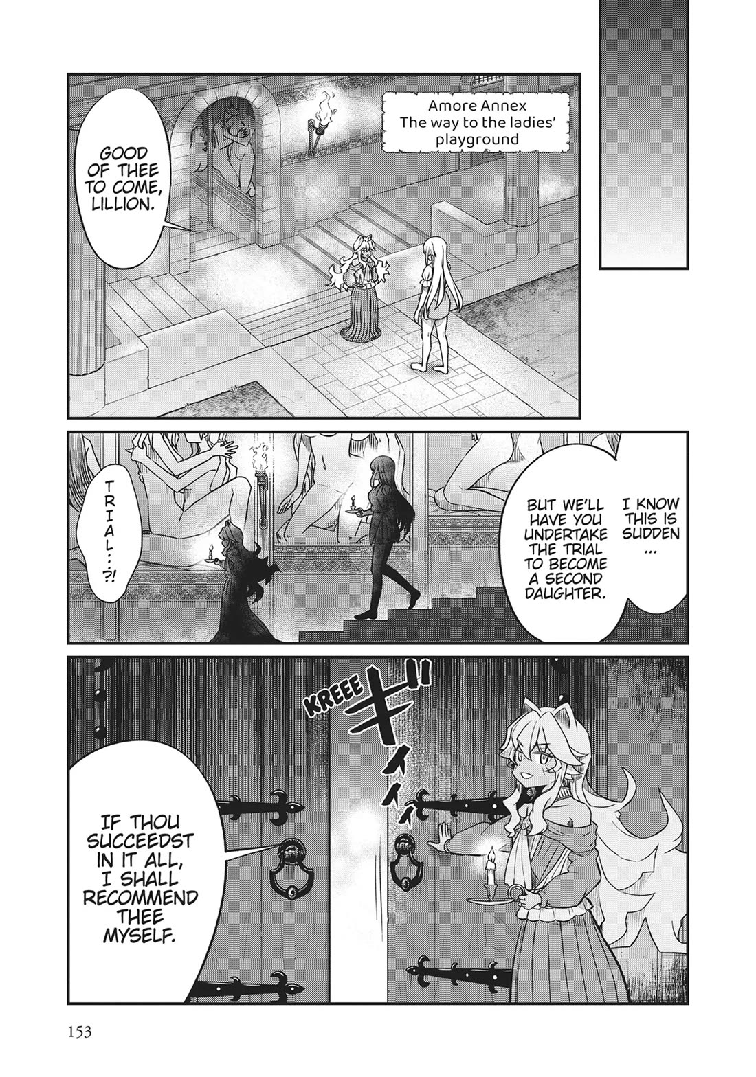 Becoming Princess Knight and Working at Yuri Brothel Chapter 22 page 13 - Chapter 22: Determination and Trials