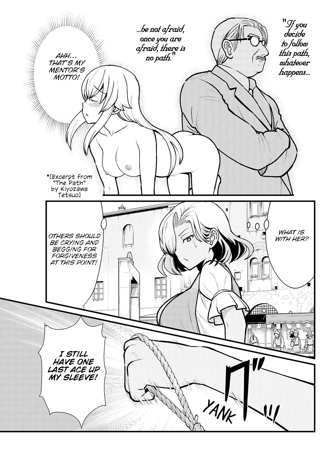 Becoming Princess Knight and Working at Yuri Brothel Chapter 3 page 12 - Chapter 3