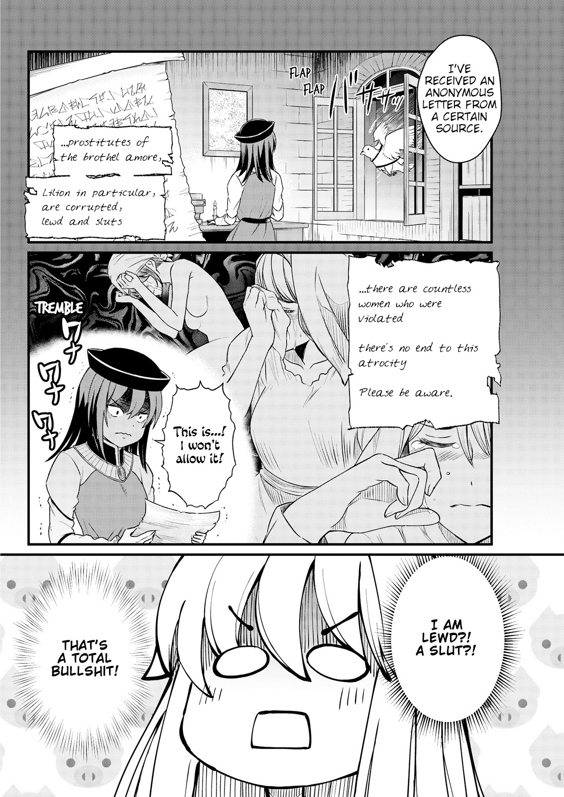 Becoming Princess Knight and Working at Yuri Brothel Chapter 6 page 4 - Chapter 6