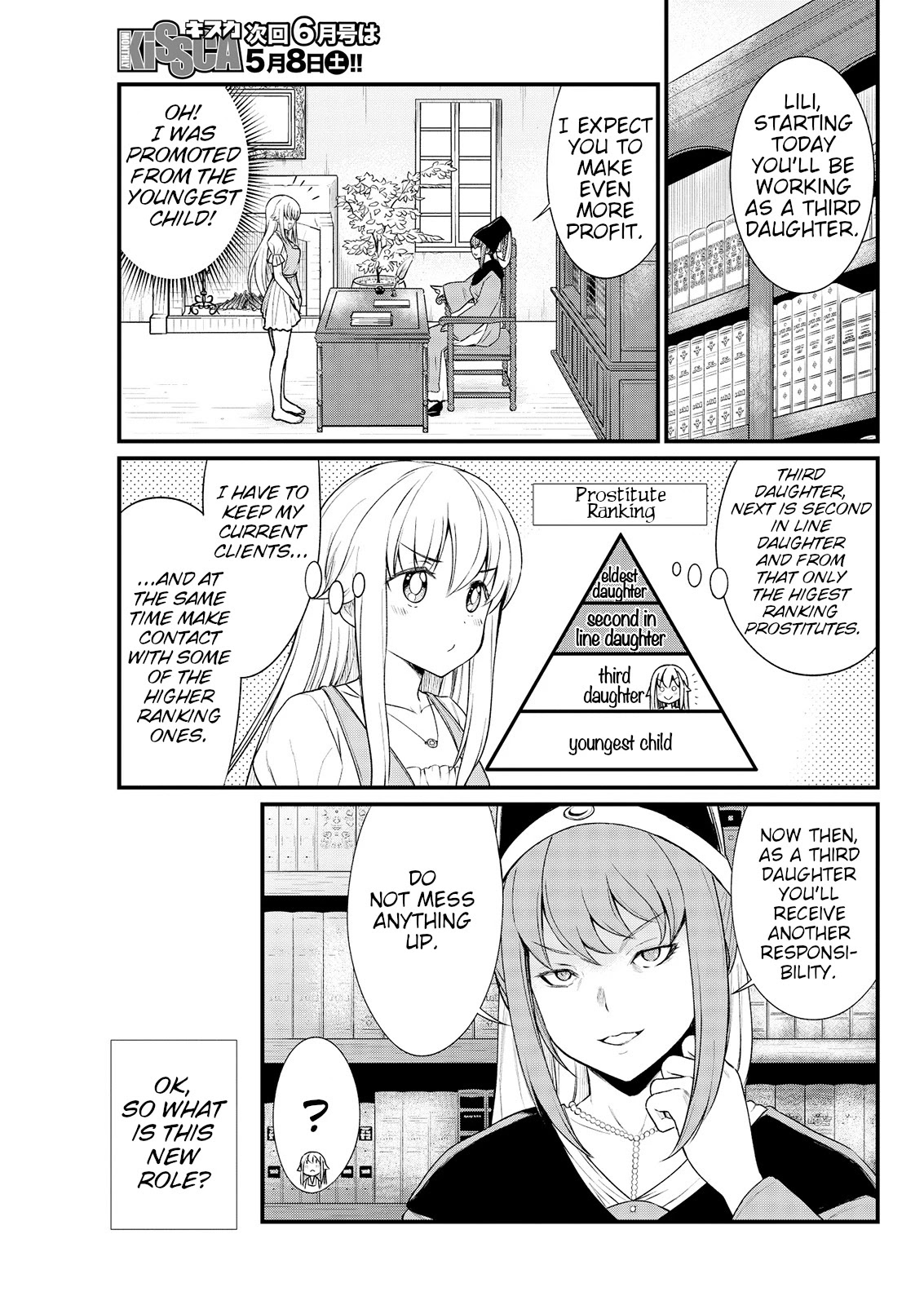 Becoming Princess Knight and Working at Yuri Brothel Chapter 7 page 21 - Chapter 7