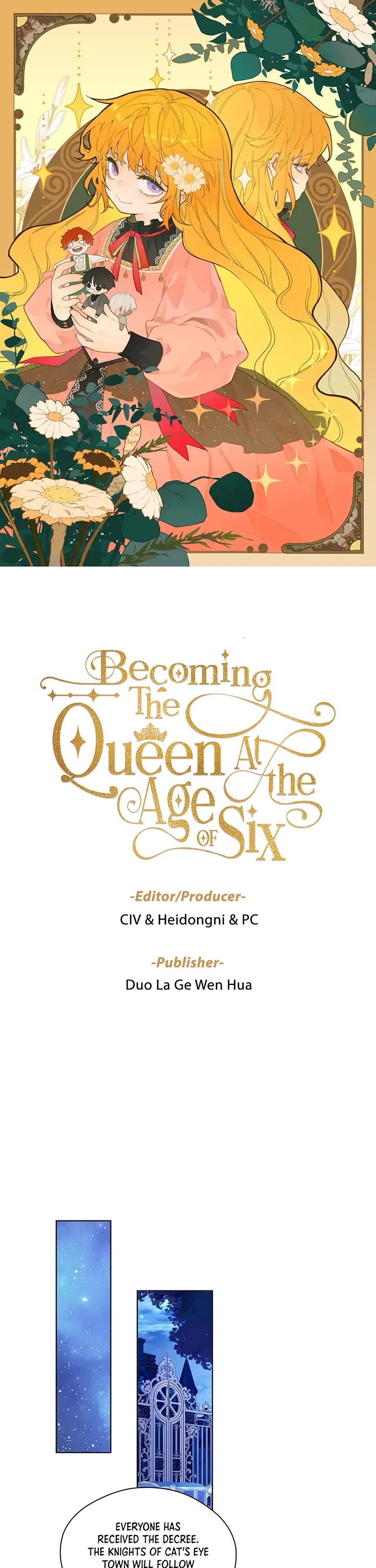 Becoming the Queen at the Age of Six Chapter 27 page 1 - Chapter 27: Cat's Eye Town: Departure