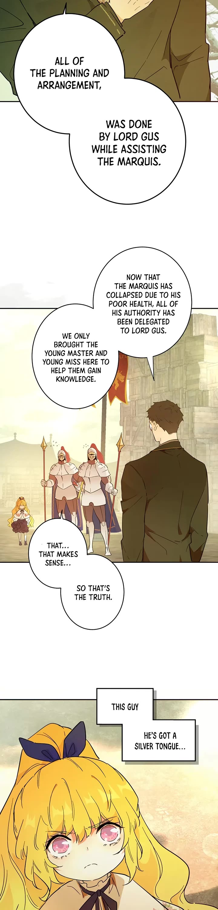 Becoming the Queen at the Age of Six Chapter 28 page 28 - Chapter 28: Cat's Eye Town: Roadblock