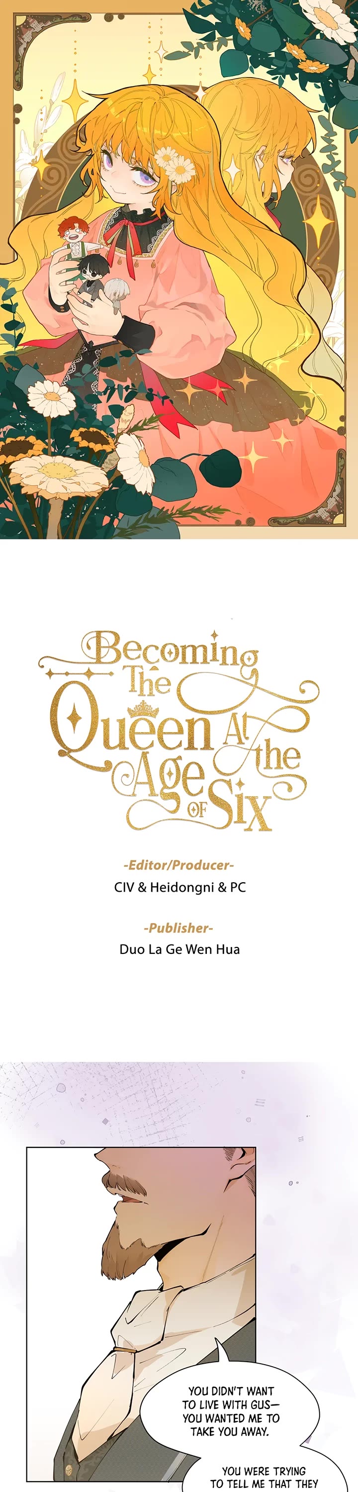 Becoming the Queen at the Age of Six Chapter 4 page 1 - Chapter 4: Determination: You are my only light in both lives.