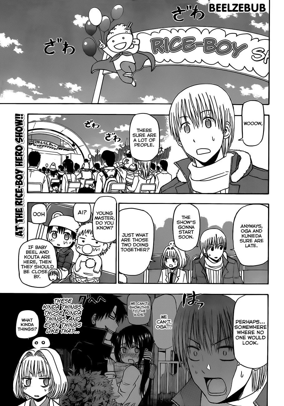 Beelzebub Chapter 158 page 2 - Chapter 158: We're Going to Be in the Hero Show!!