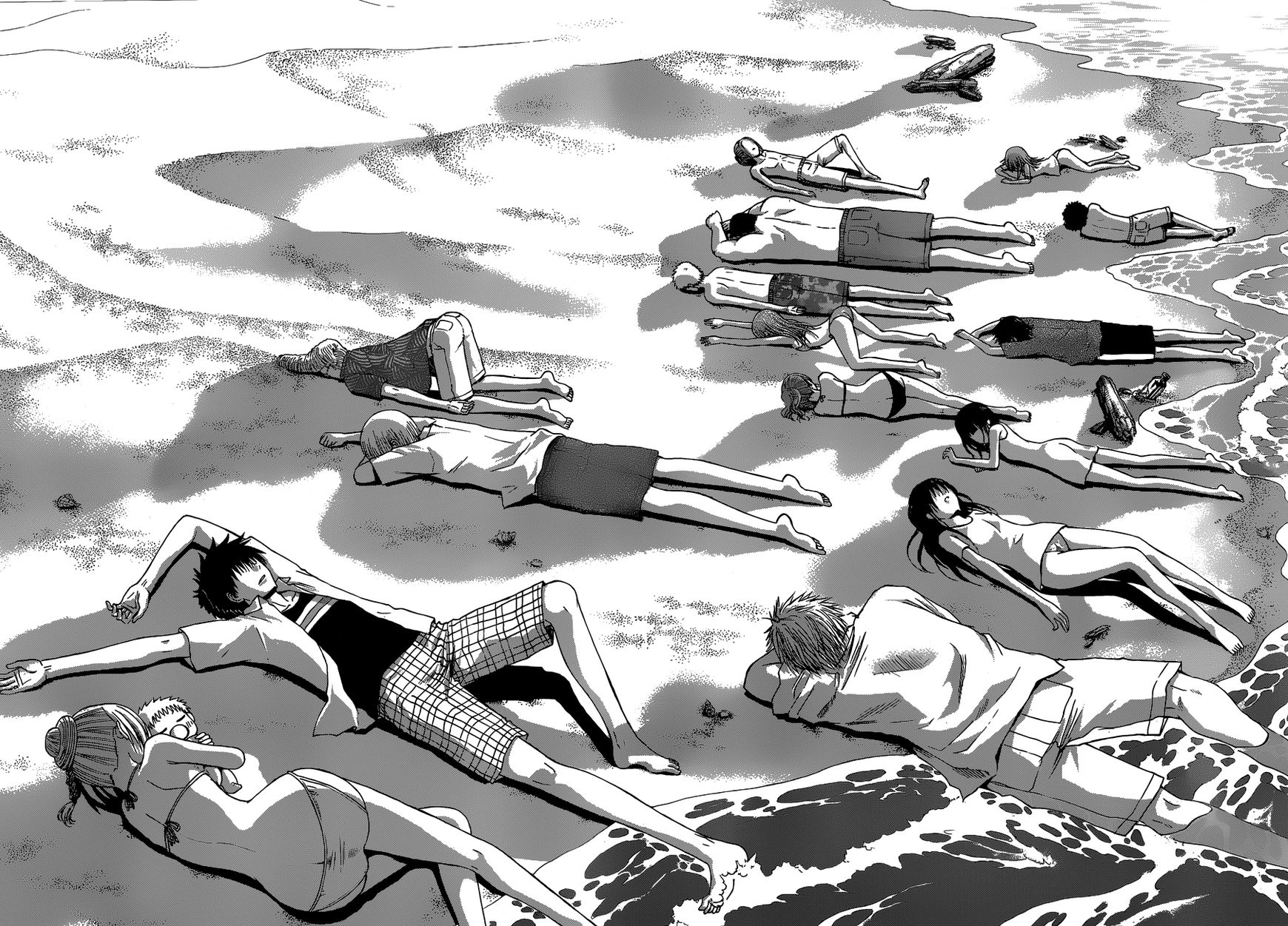Beelzebub Chapter 240.2 page 22 - Chapter 240.2: Side Story 2: Badump? It's All Ishiyama Up in This Beach!