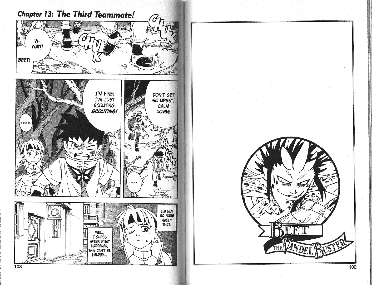 Beet the Vandel Buster Chapter 13 page 1 - Chapter 13: The Third Teammate!
