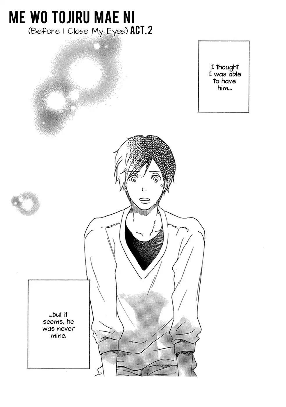 Before I Close My Eyes Chapter 2 page 2 - Chapter 2: Before I Close My Eyes (Act.2)