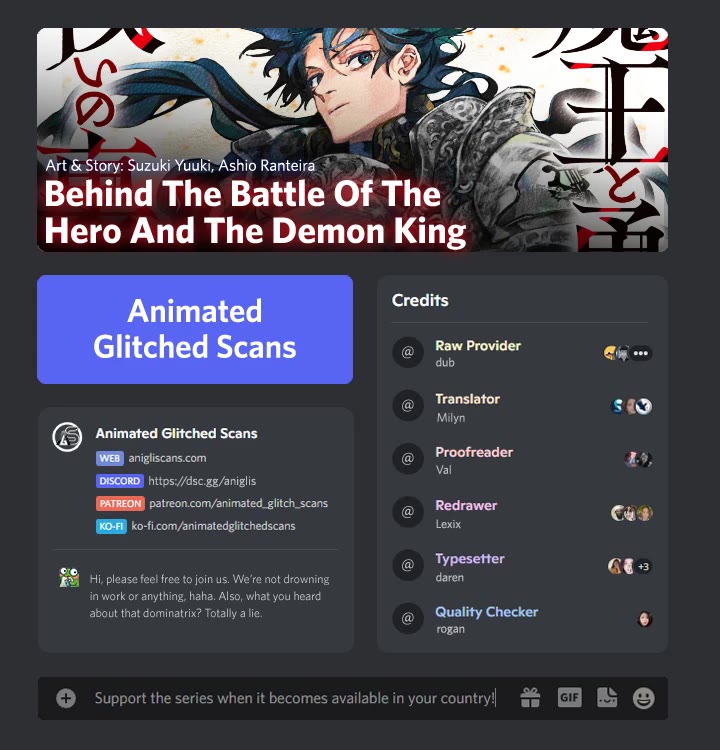 Behind the battle of the Hero and the Demon King Chapter 2 page 1 - Chapter 2