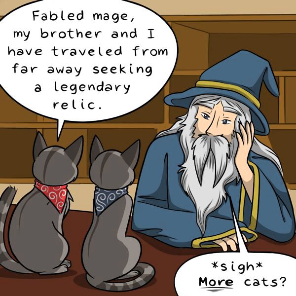 Behind the GIFs Chapter 103 page 2 - Chapter 103 : Two Felines and a Mage - Kat Swenski