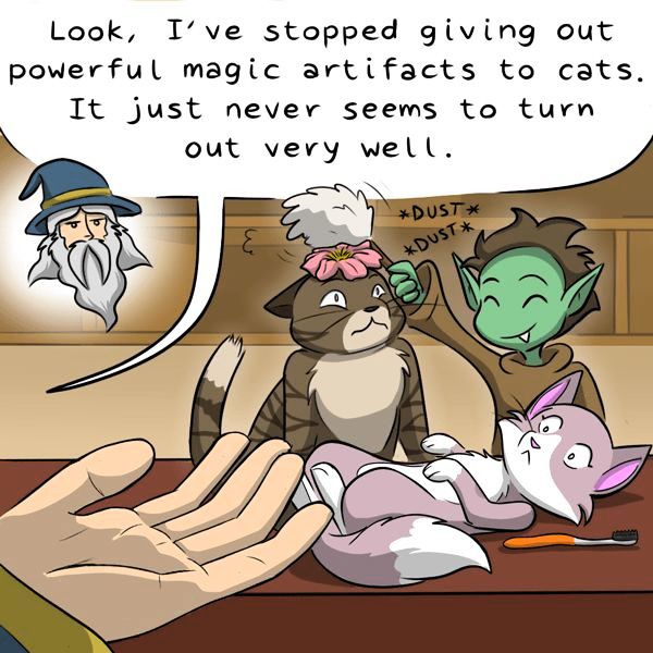 Behind the GIFs Chapter 103 page 3 - Chapter 103 : Two Felines and a Mage - Kat Swenski