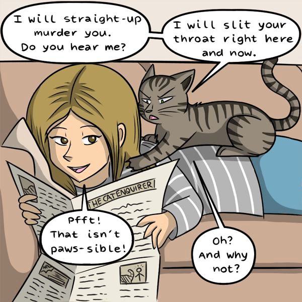 Behind the GIFs Chapter 20 page 4 - Chapter 20 : Cat Puns - Kat Swenski