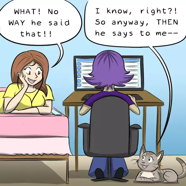 Behind the GIFs Chapter 403 page 2 - Chapter 403: Methods Of Communication - Kat Swenski