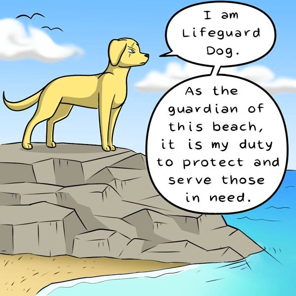 Behind the GIFs Chapter 63 page 2 - Chapter 63 : Lifeguard Dog - Kat Swenski