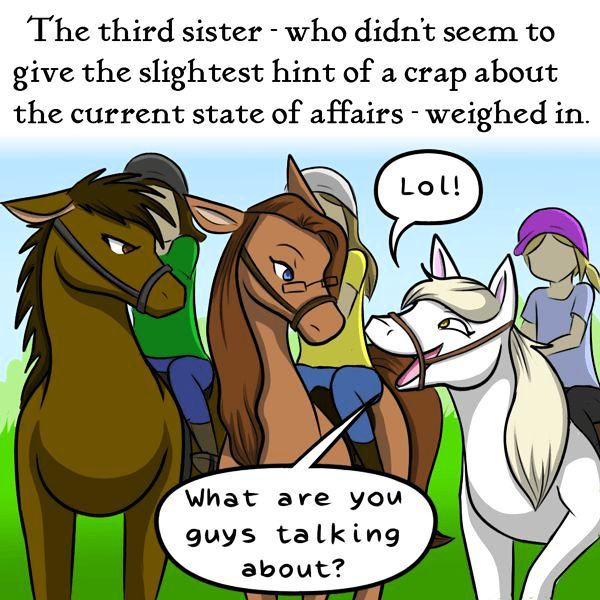 Behind the GIFs Chapter 91 page 6 - Chapter 91 : The Three Horse Sisters - Kat Swenski