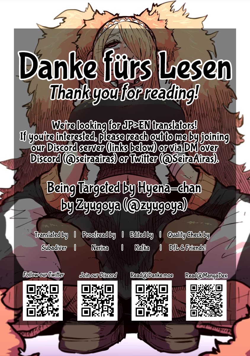Being Targeted by Hyena-chan Chapter 20 page 2 - Chapter 20