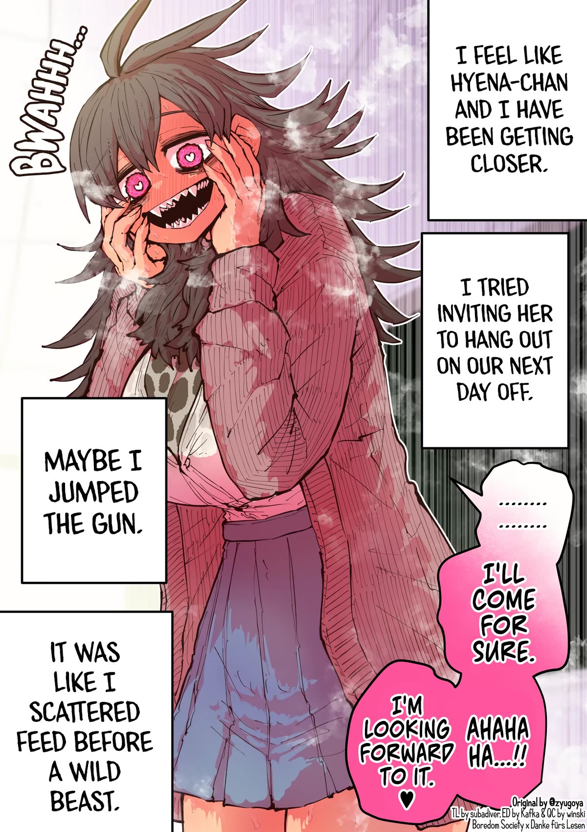 Being Targeted by Hyena-chan Chapter 5 page 1 - Chapter 5