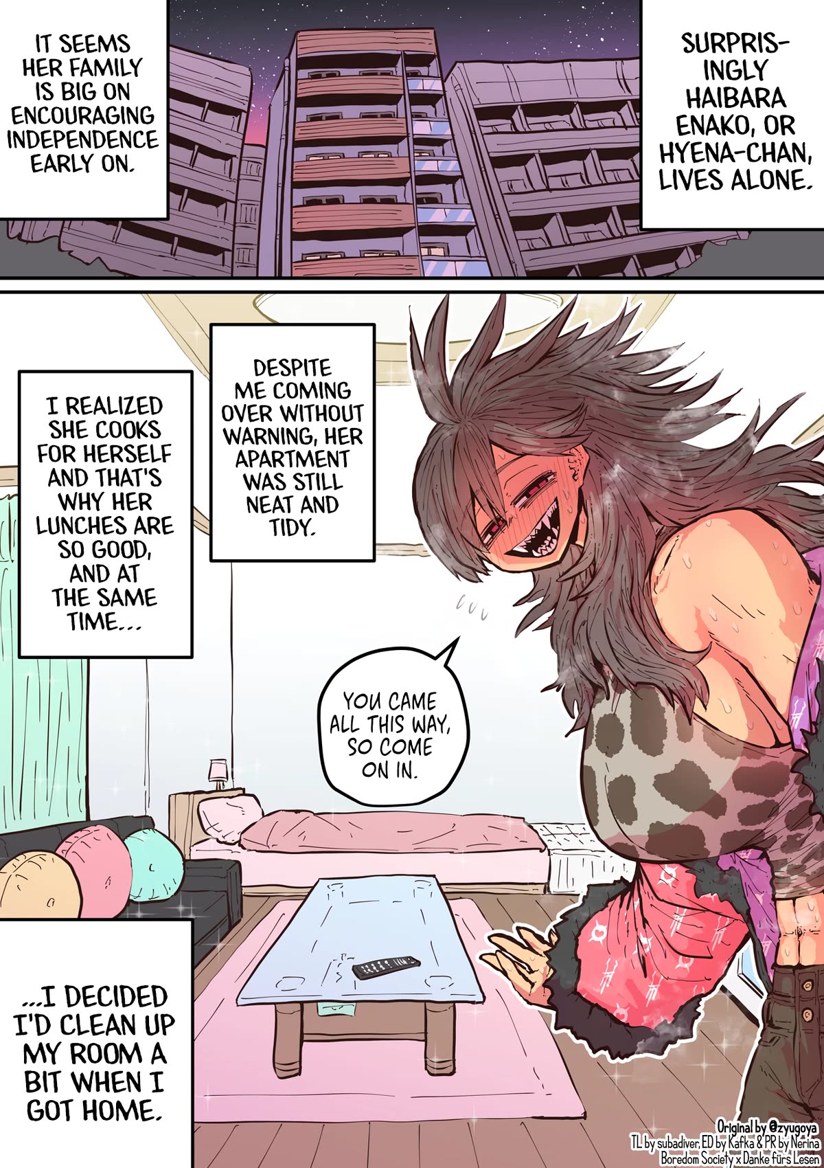 Being Targeted by Hyena-chan Chapter 9 page 1 - Chapter 9