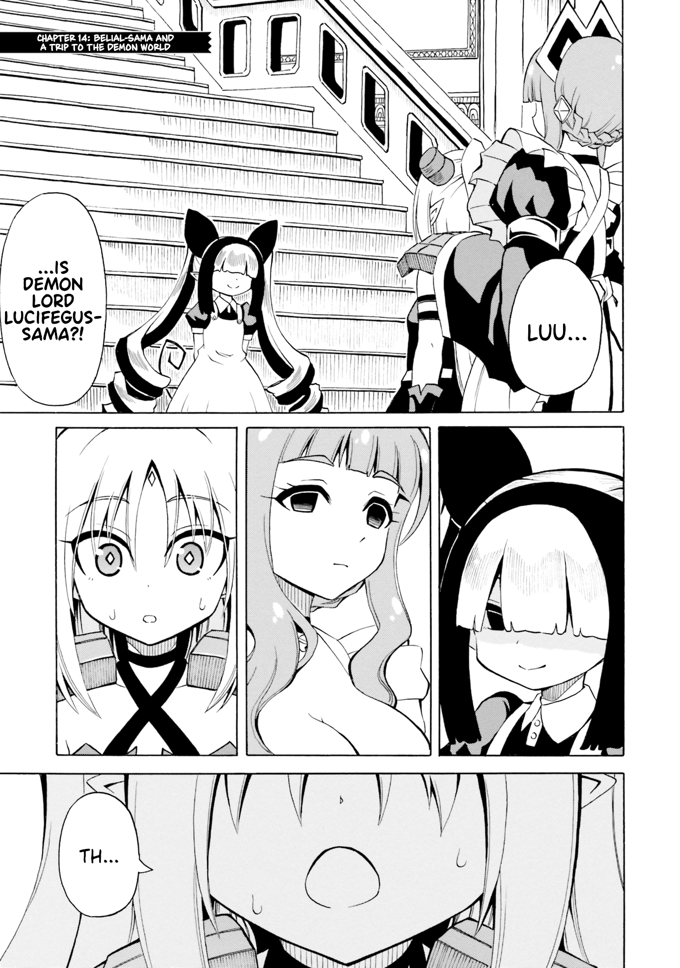 Belial-sama wa Shitennou no Naka demo xx Chapter 14 page 1 - Chapter 14: Belial-Sama and a Trip to the Demon World