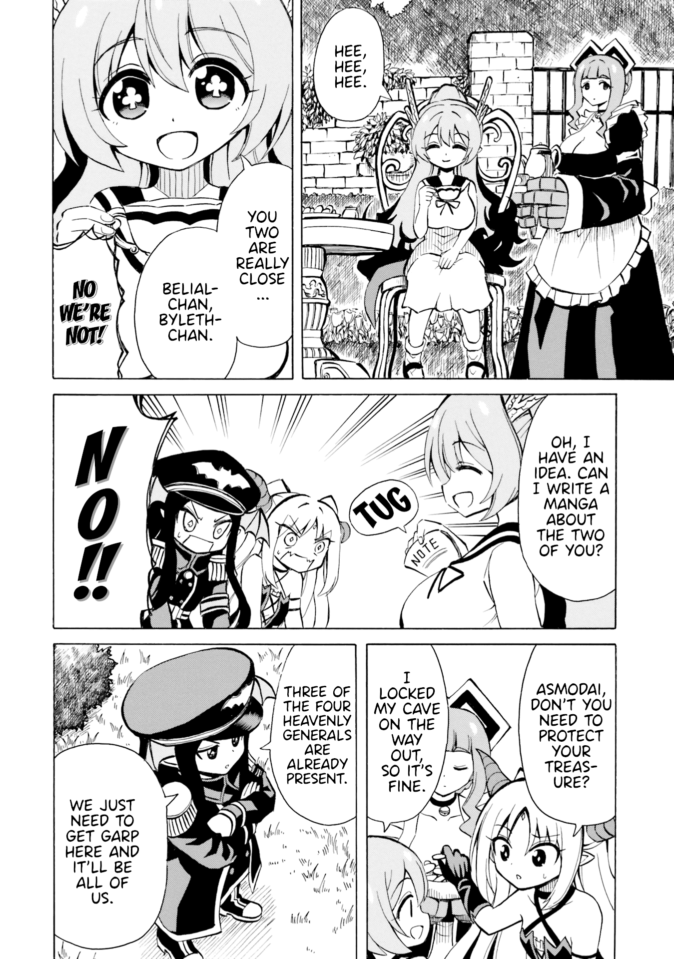 Belial-sama wa Shitennou no Naka demo xx Chapter 9 page 4 - Chapter 9: Belial-Sama and Garp