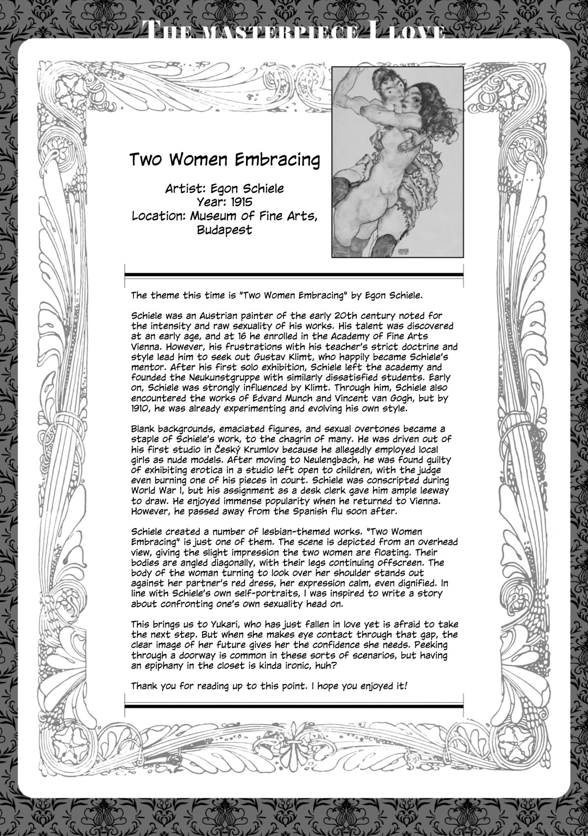 Beloved Paintings Chapter 15 page 22 - Chapter 15: Two Women Embracing