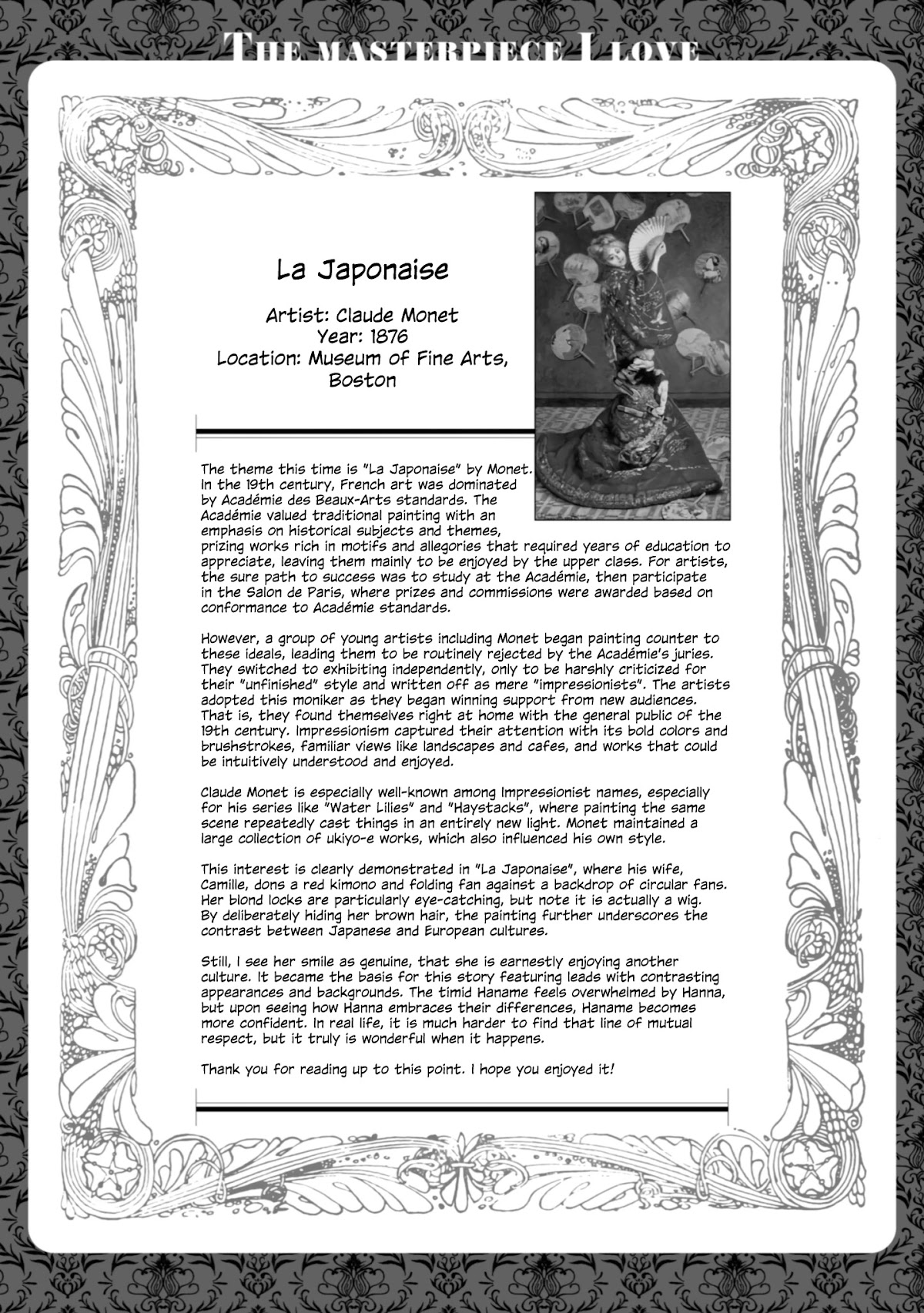 Beloved Paintings Chapter 7 page 20 - Chapter 7: La Japonaise