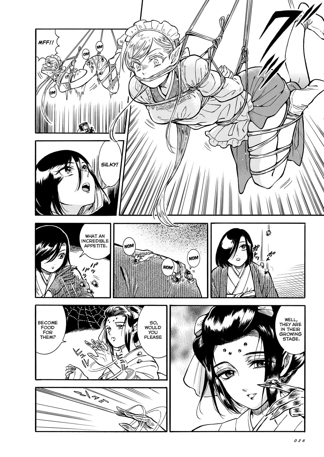Beni Tsubaki Chapter 13 page 14 - Chapter 13: Bondage! The Mystery of Jorōgumo