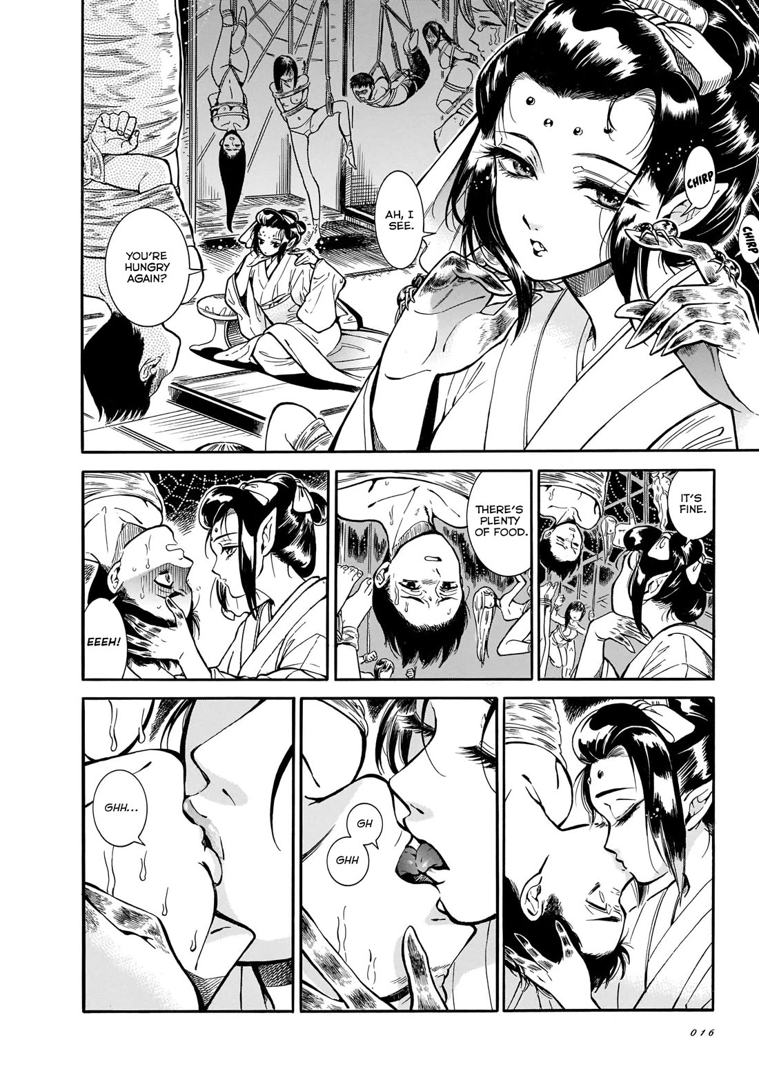 Beni Tsubaki Chapter 13 page 4 - Chapter 13: Bondage! The Mystery of Jorōgumo