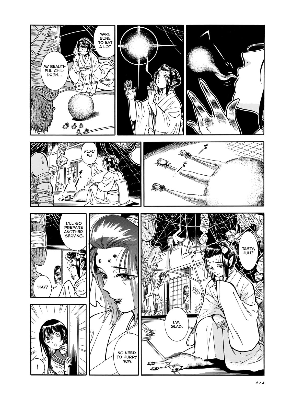 Beni Tsubaki Chapter 13 page 6 - Chapter 13: Bondage! The Mystery of Jorōgumo