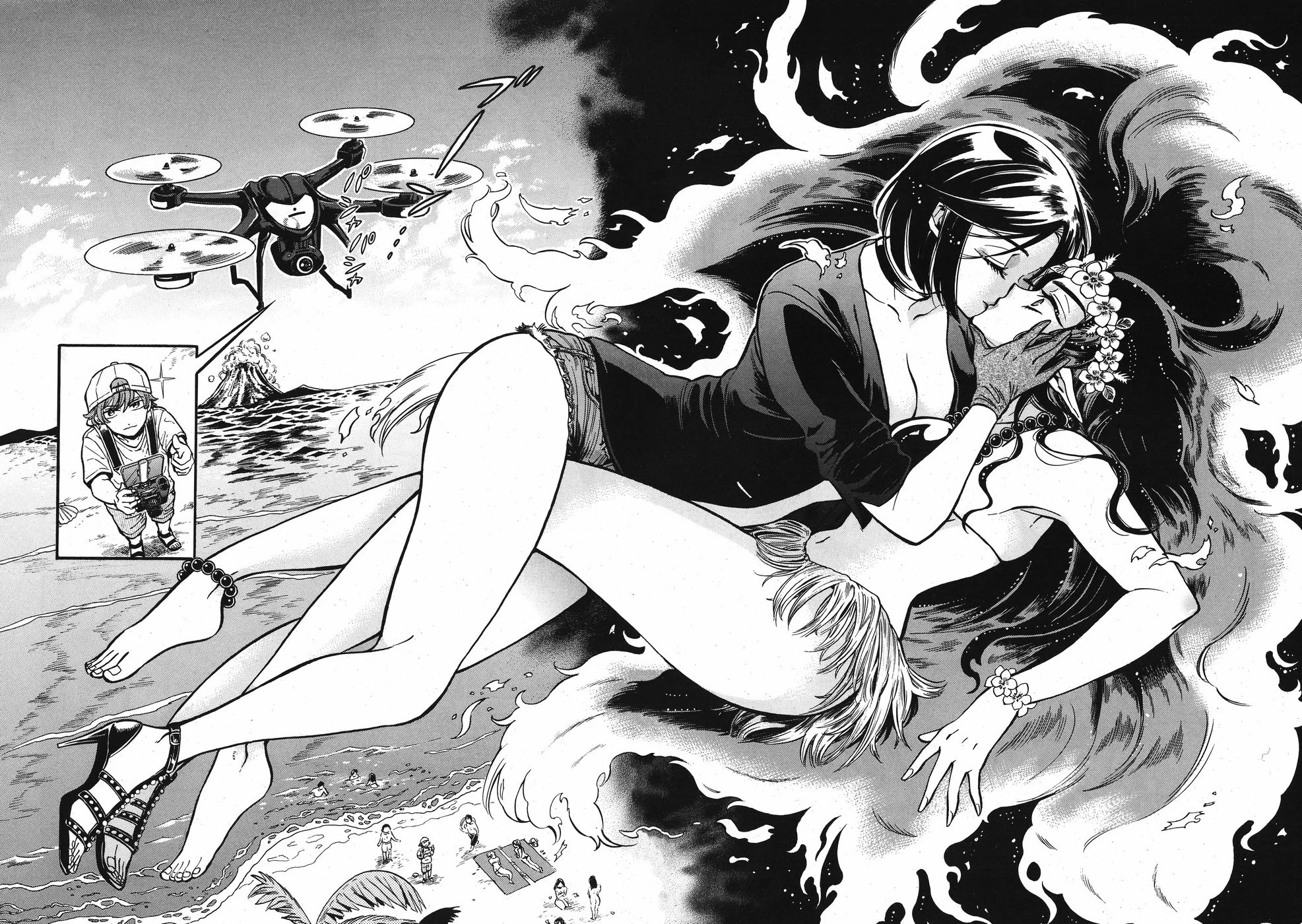 Beni Tsubaki Chapter 3 page 18 - Chapter 3: Goddess Pele: Hawaii