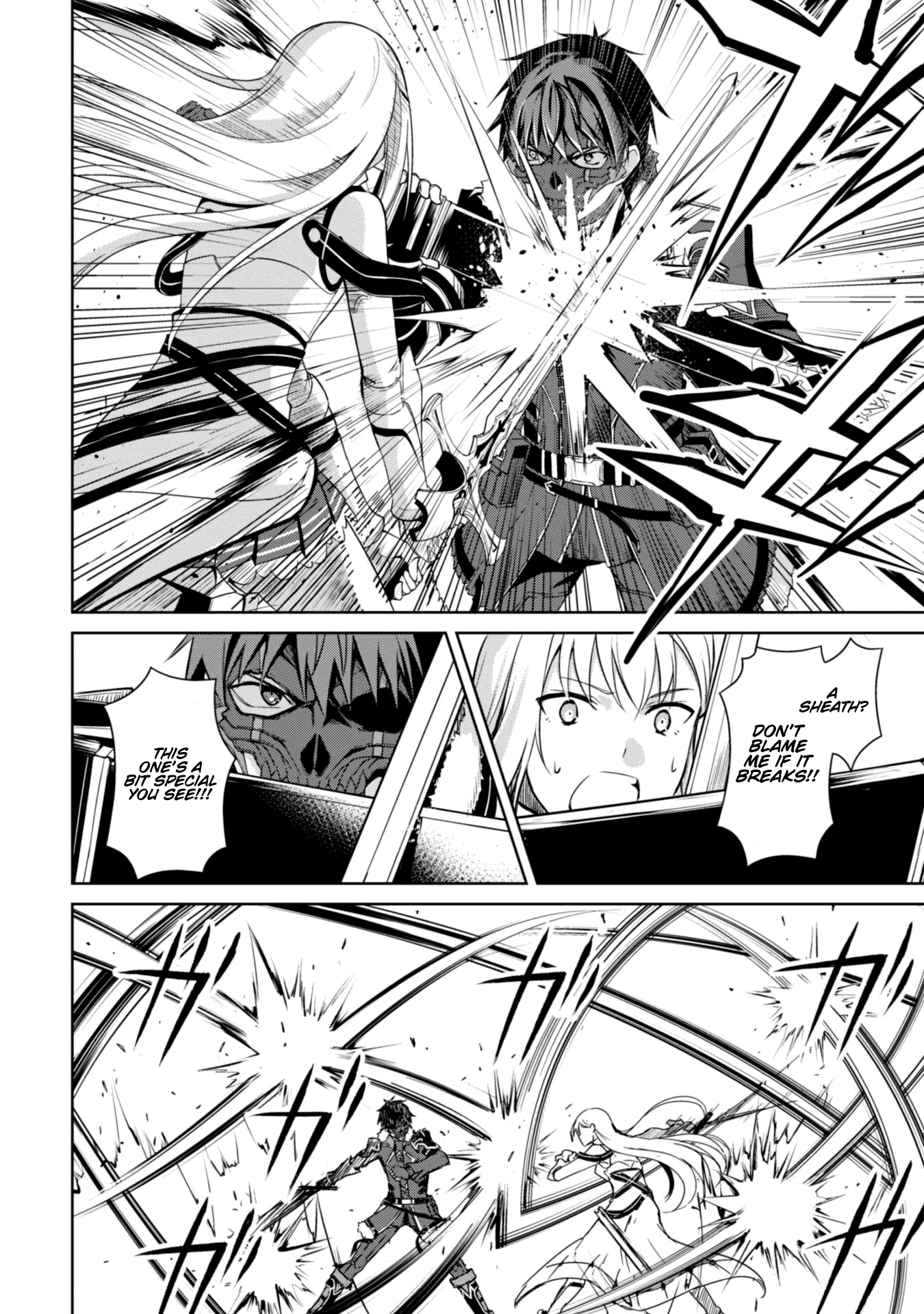 Berserk of Gluttony Chapter 26 page 10 - Chapter 26: The Black Sword & The Holy Sword
