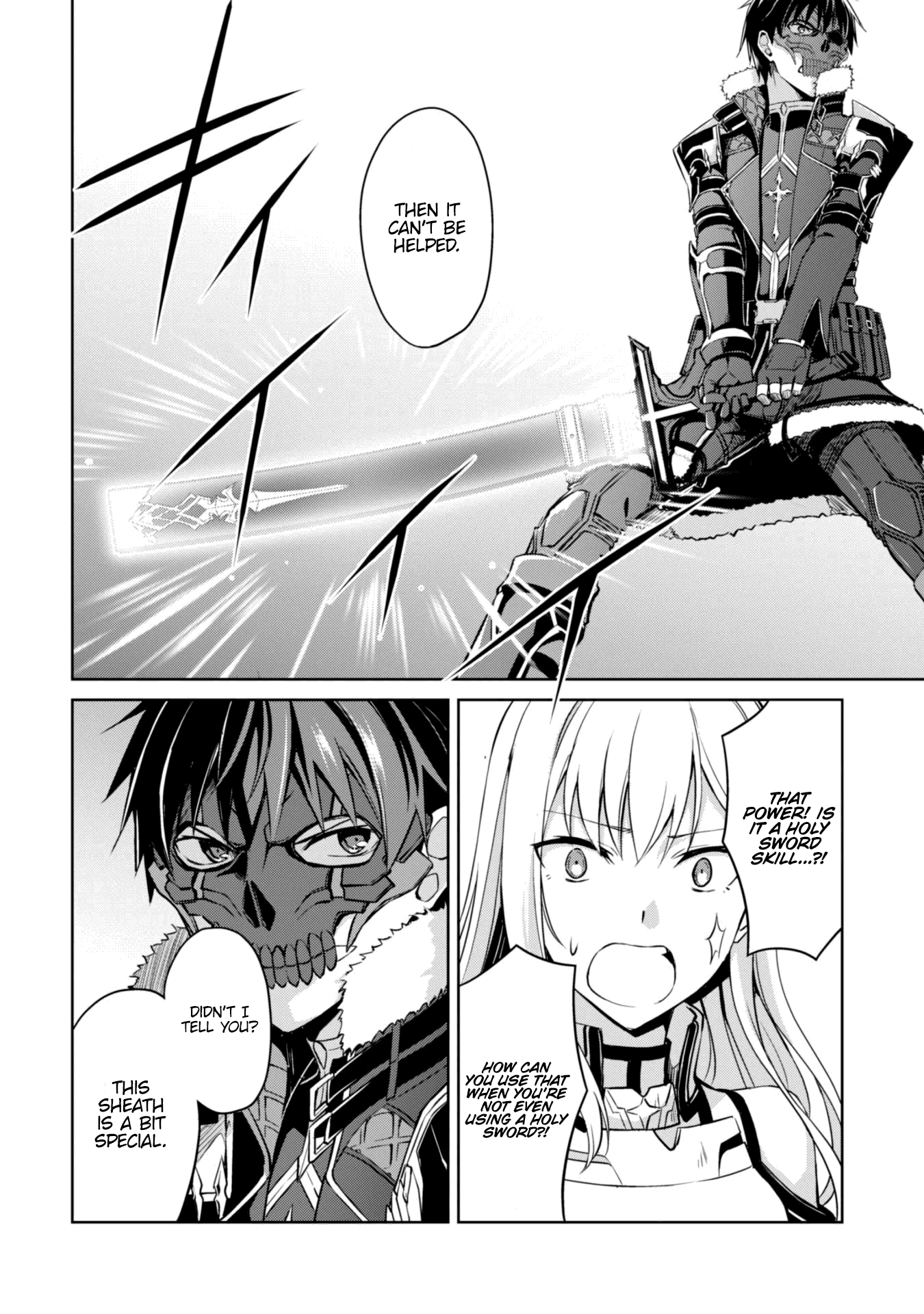 Berserk of Gluttony Chapter 26 page 14 - Chapter 26: The Black Sword & The Holy Sword