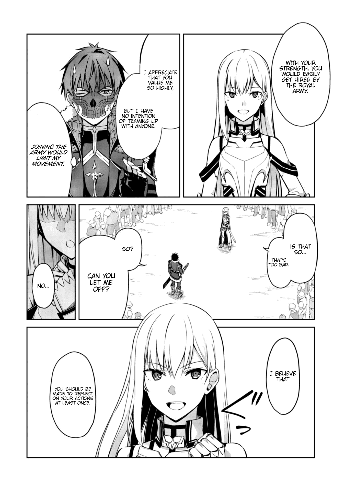 Berserk of Gluttony Chapter 26 page 8 - Chapter 26: The Black Sword & The Holy Sword