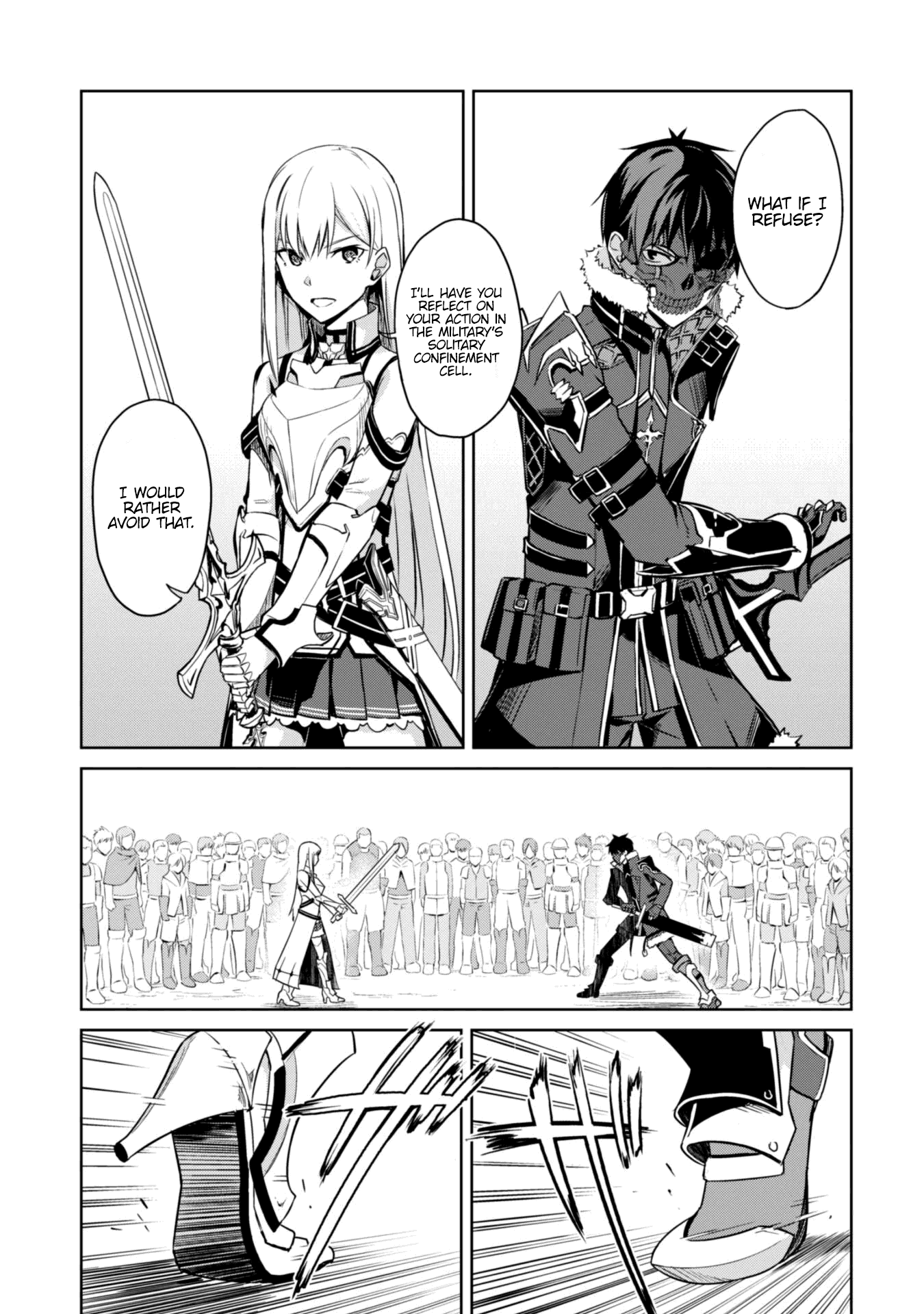 Berserk of Gluttony Chapter 26 page 9 - Chapter 26: The Black Sword & The Holy Sword