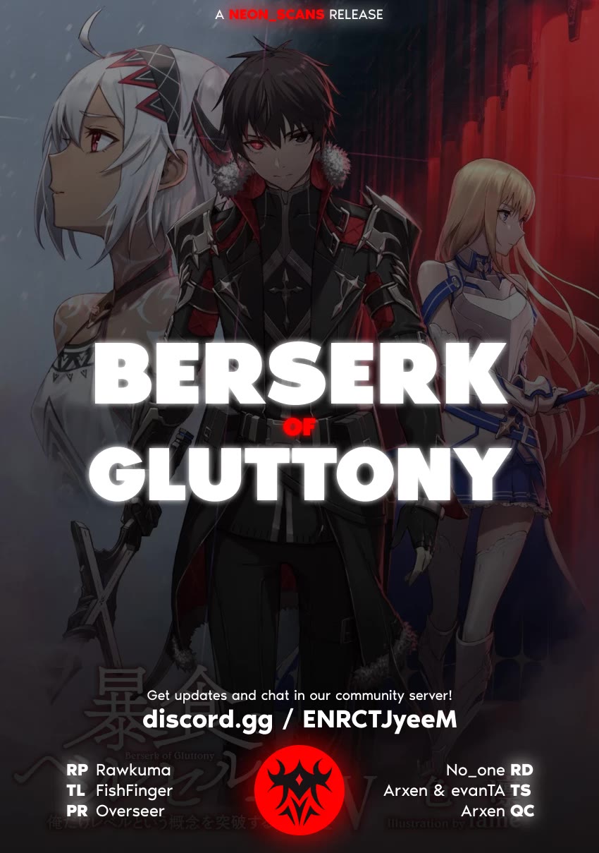 Berserk of Gluttony Chapter 60 page 1 - Chapter 60: Flaming Swords and Holy Beasts