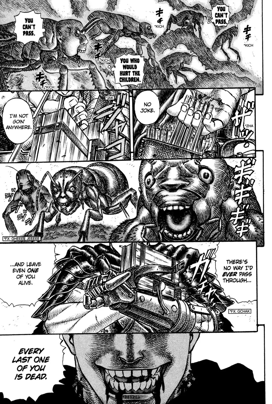 Berserk manga, chapter 106, page 1 of 19
