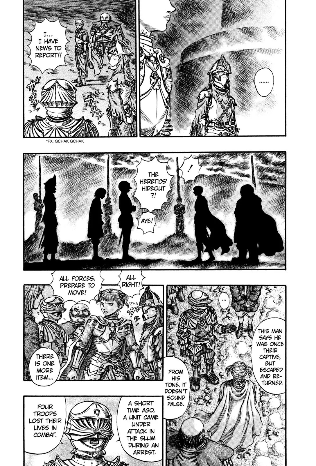 Berserk manga, chapter 146, page 2 of 21