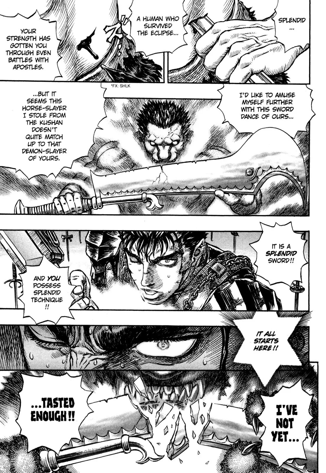 Berserk manga, chapter 180, page 2 of 21